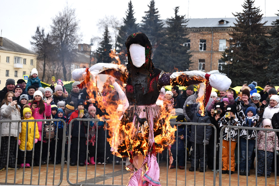 В Щекино отпраздновали Масленицу.