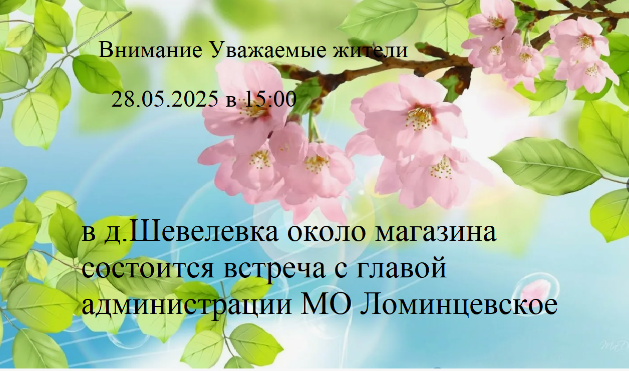 встреча с населением.